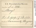 Etiketten zu Baryt (NHMW-MIN-Ac326)